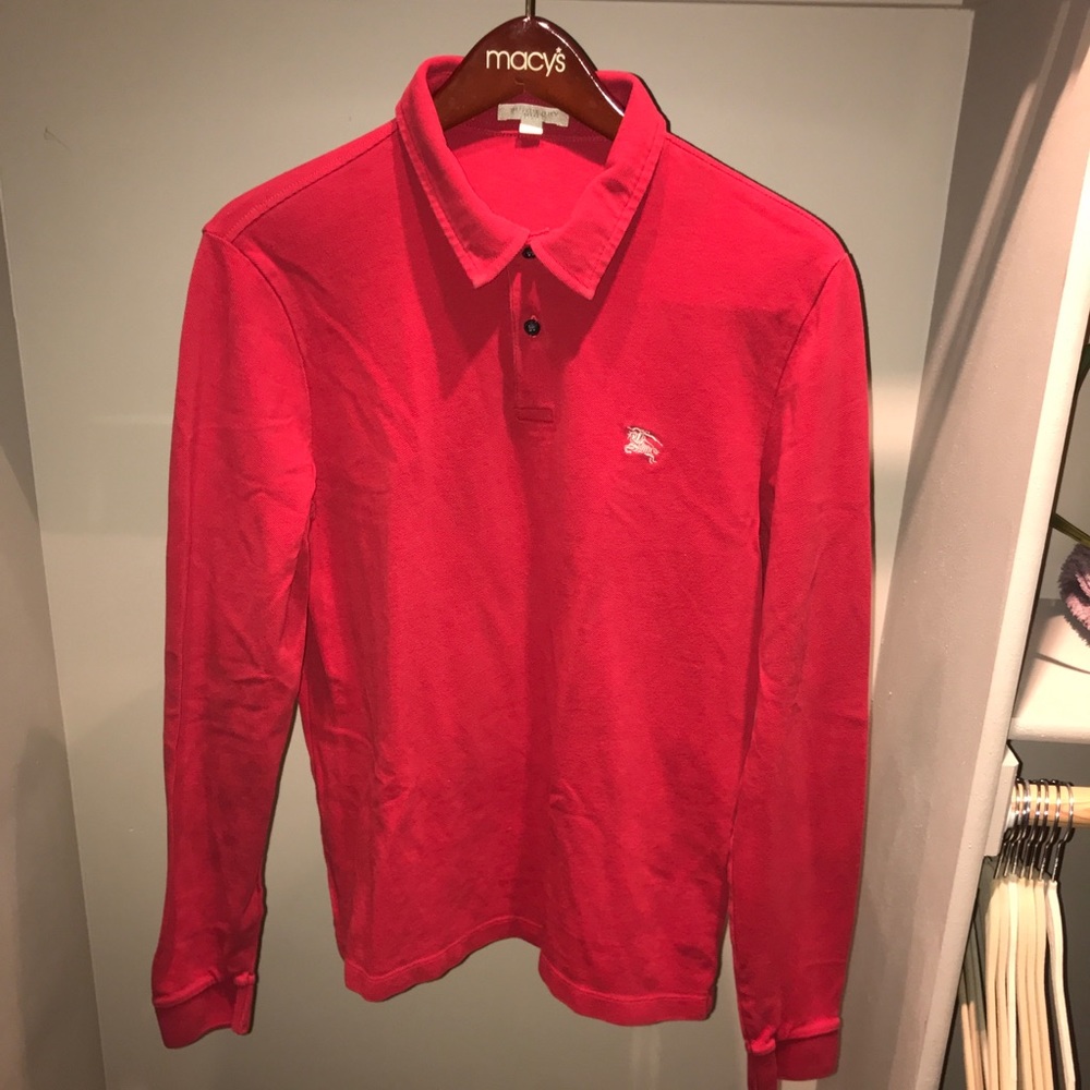 Burberry Brit Men’s Red Large Long Sleeve Shirt